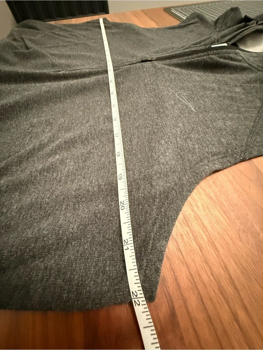 Nike Dri-Fit Gray Sleeveless Hooded Half-Zip Pullover